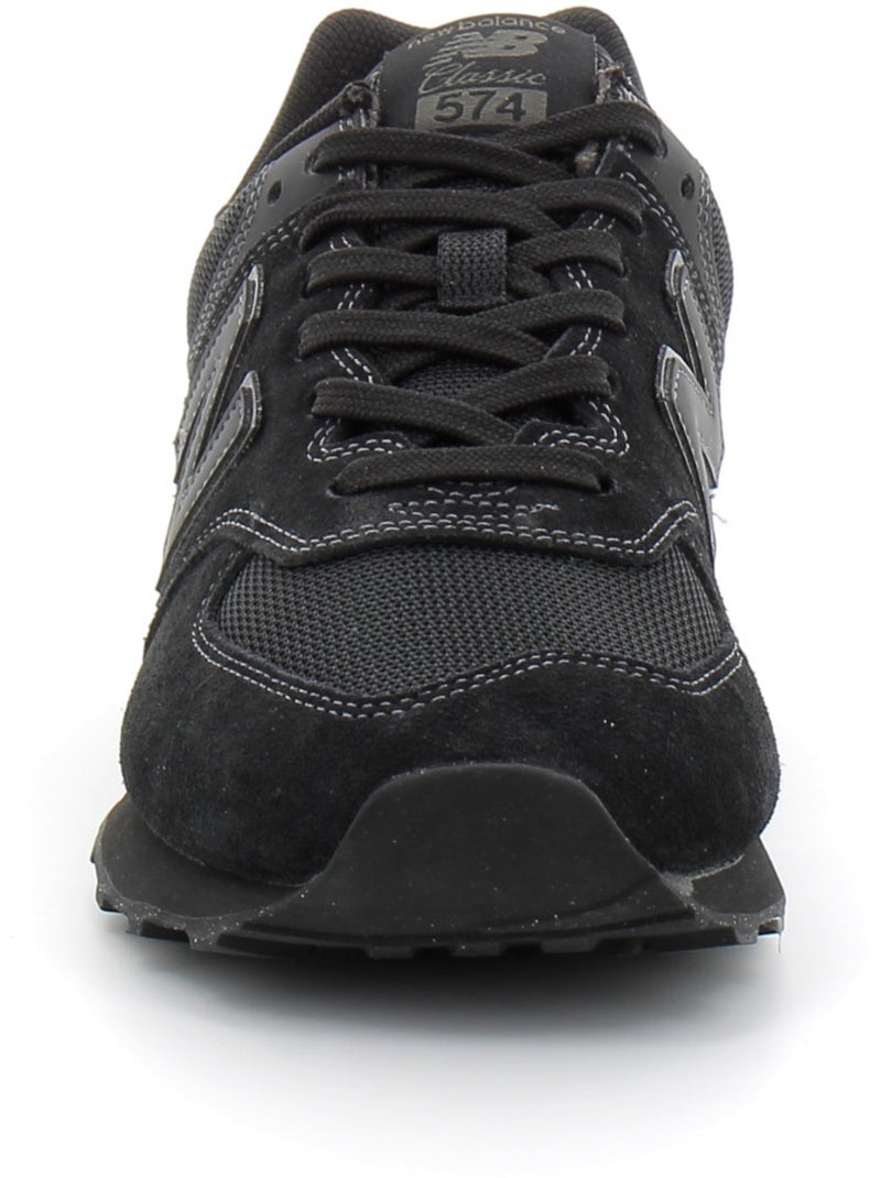 Baskets en Cuir et Suede new Balance Noir - Kiabi