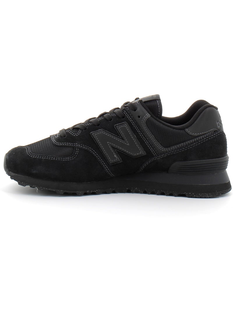 Baskets en Cuir et Suede new Balance Noir - Kiabi