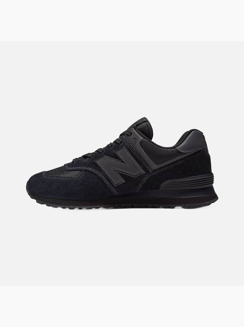 Baskets en Cuir et Suede new Balance Noir - Kiabi