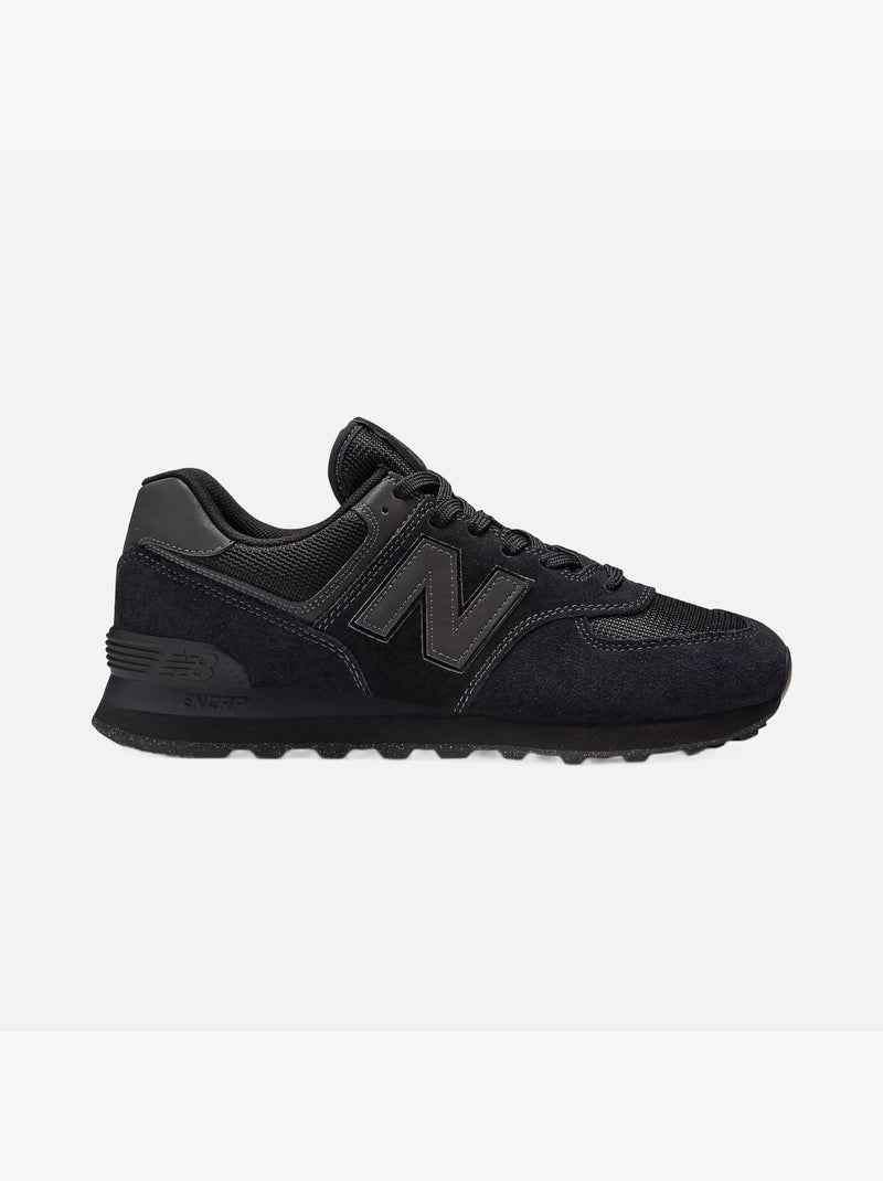 Baskets en Cuir et Suede new Balance Noir - Kiabi