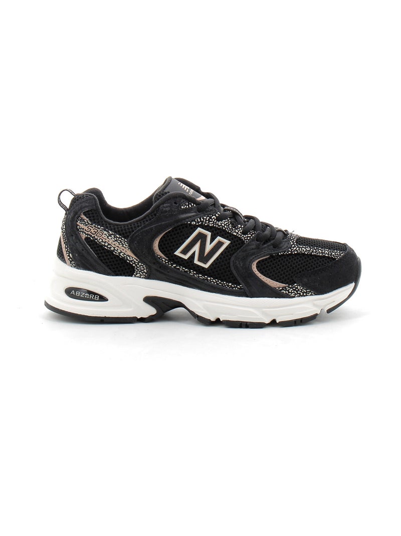 Baskets en Cuir et Suede new Balance Noir - Kiabi