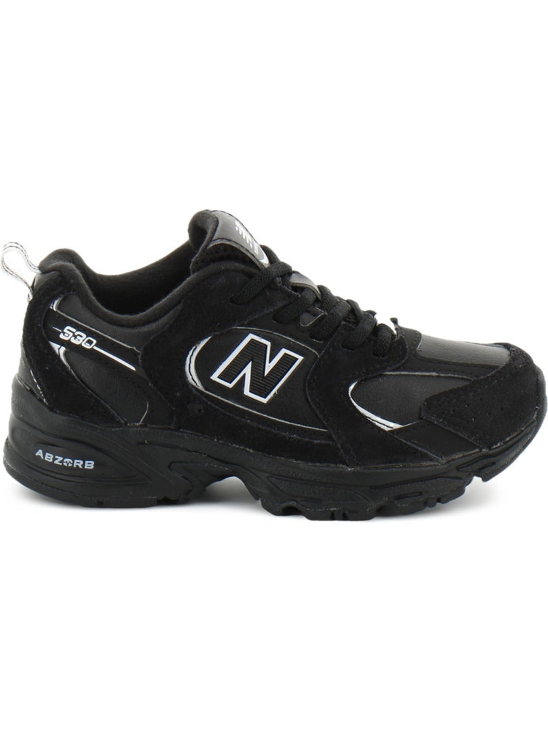 Baskets en cuir et suede new balance Noir - Kiabi