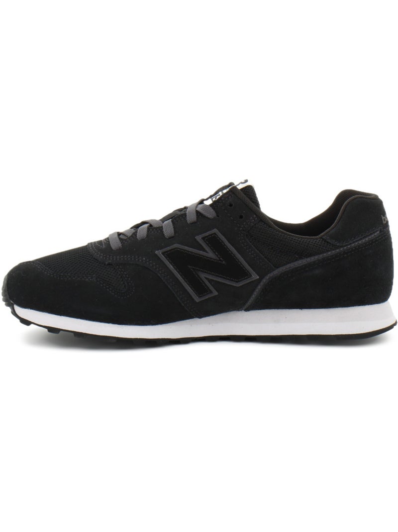 Baskets en cuir et suede new balance Noir - Kiabi