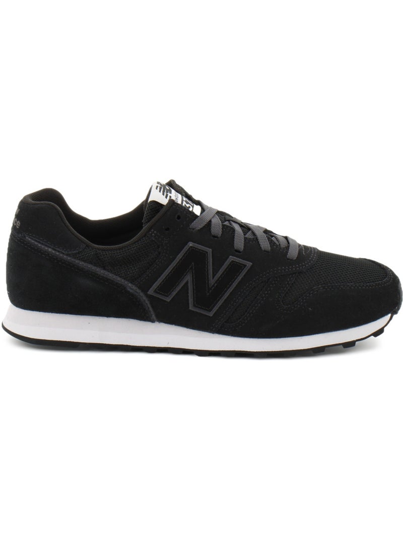 Baskets en cuir et suede new balance Noir - Kiabi