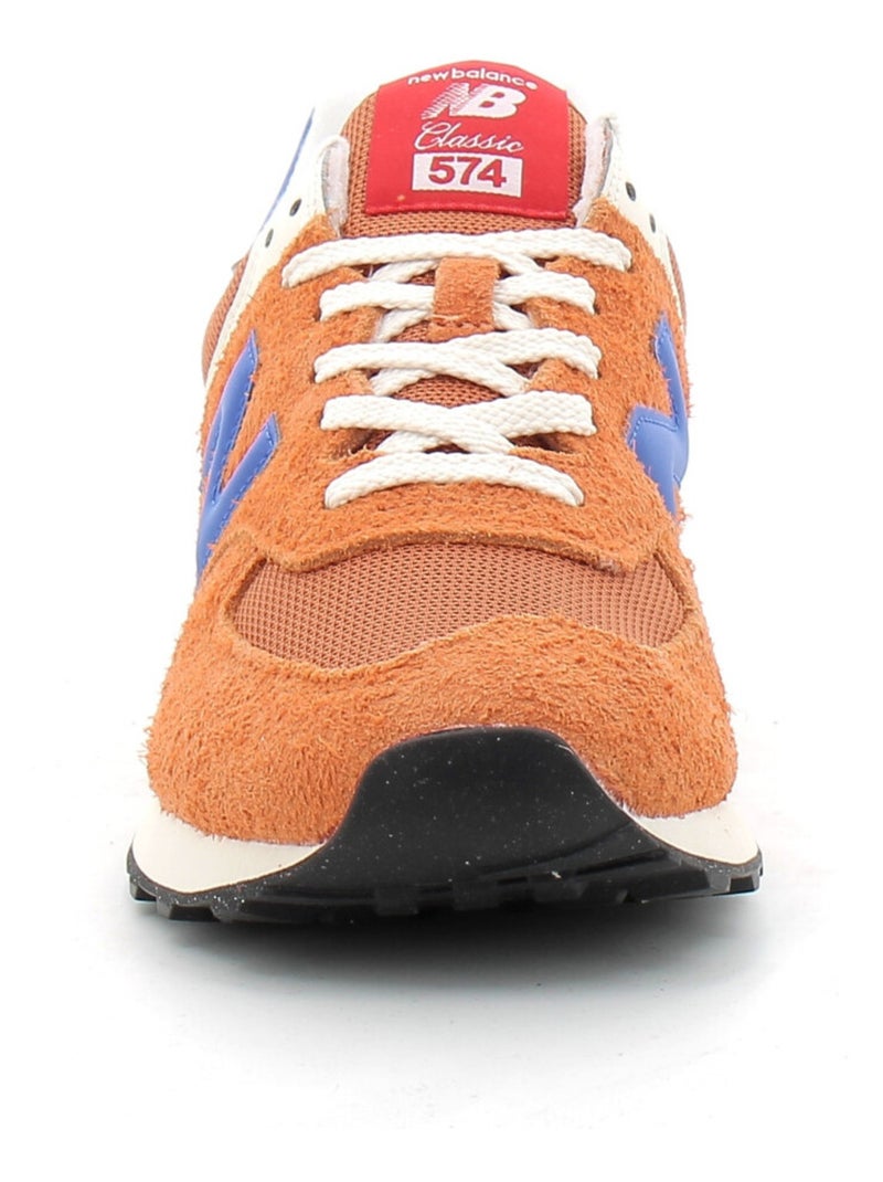 Baskets en Cuir et Suede new Balance Orange - Kiabi