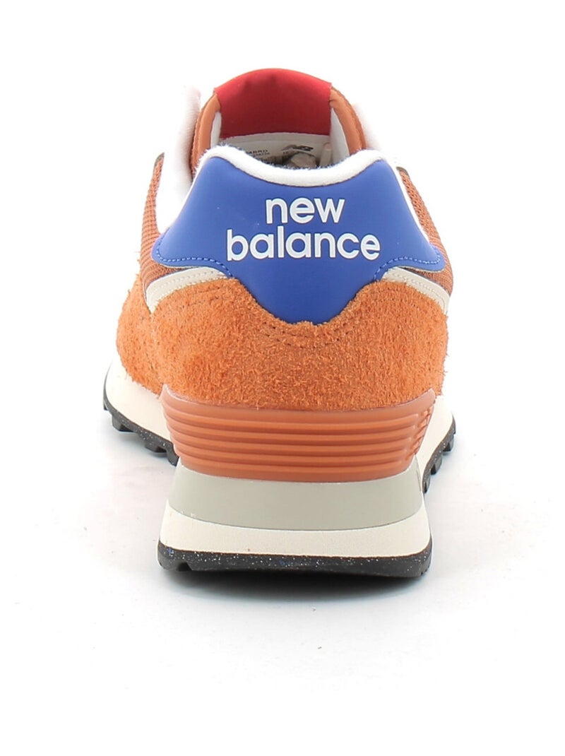 Baskets en Cuir et Suede new Balance Orange - Kiabi