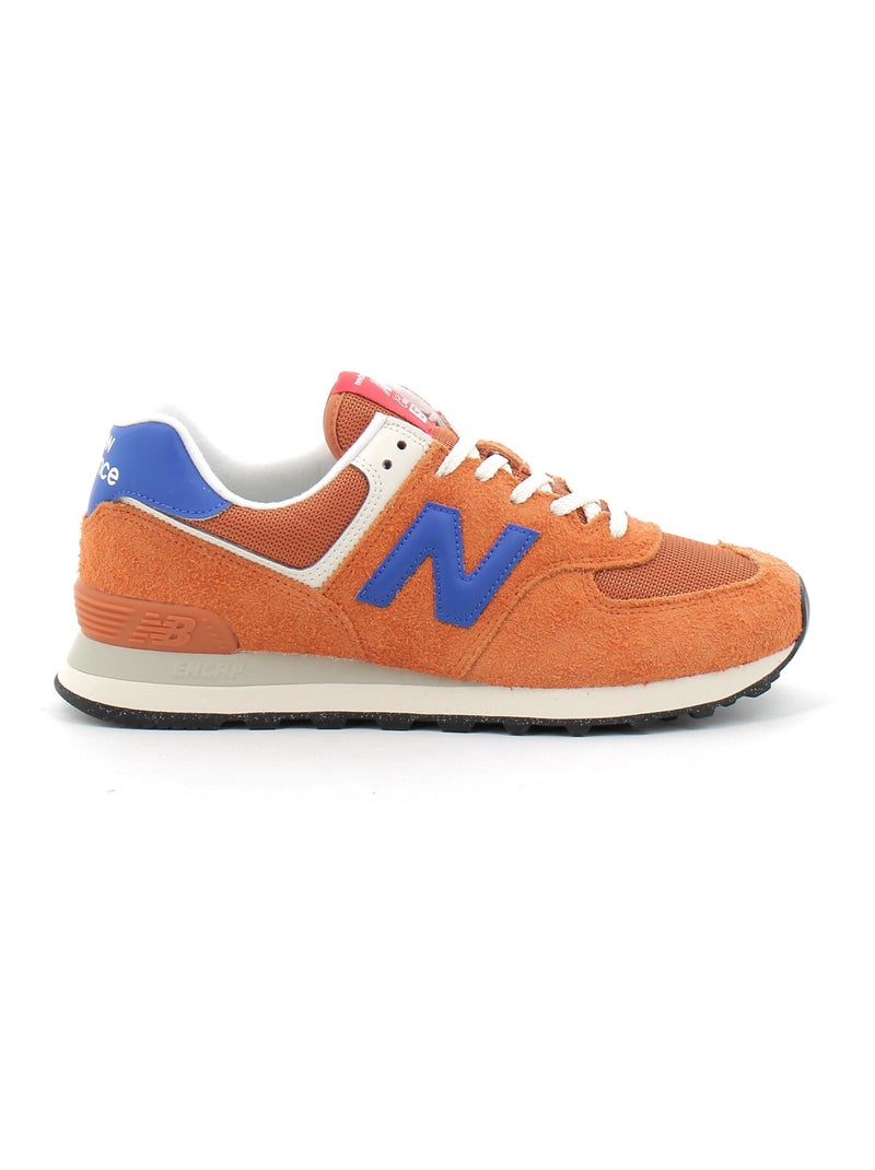 Baskets en Cuir et Suede new Balance Orange - Kiabi