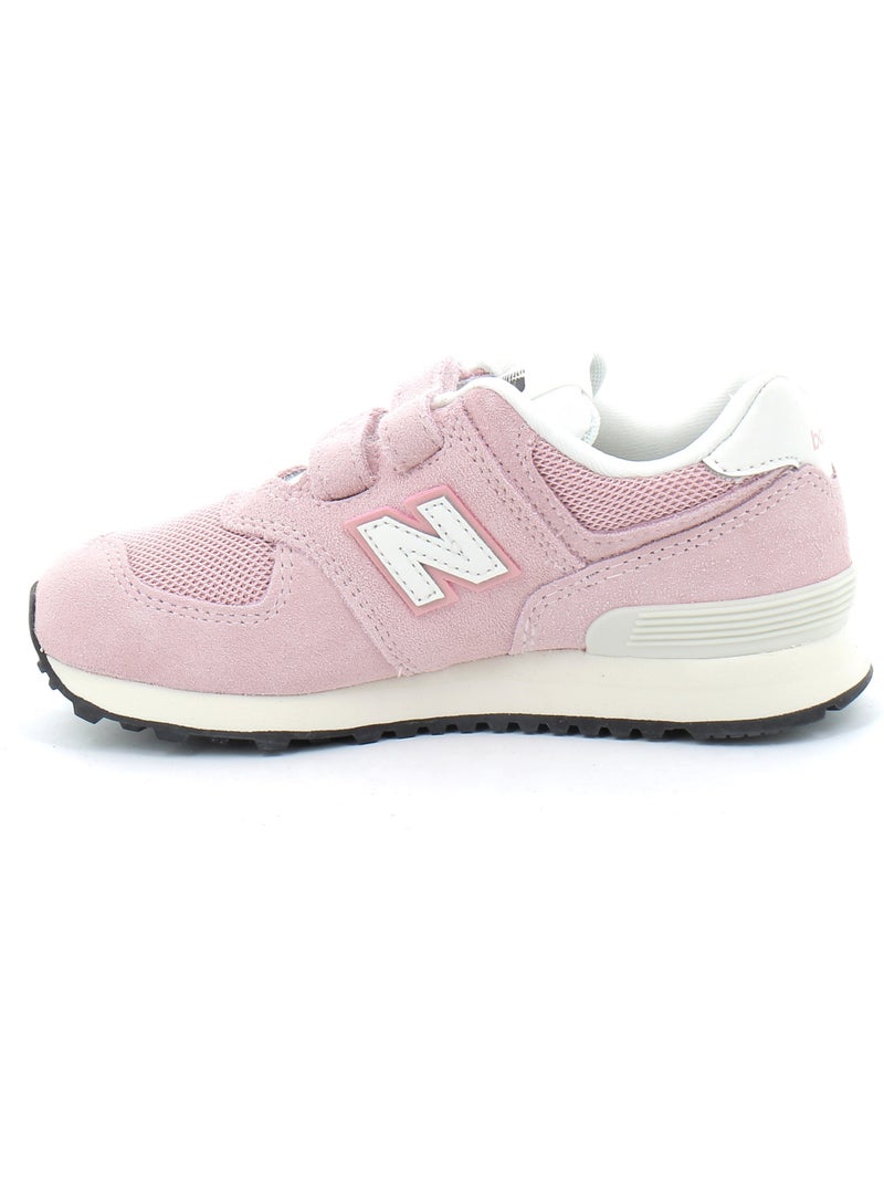 Baskets en cuir et suede new balance Rose - Kiabi
