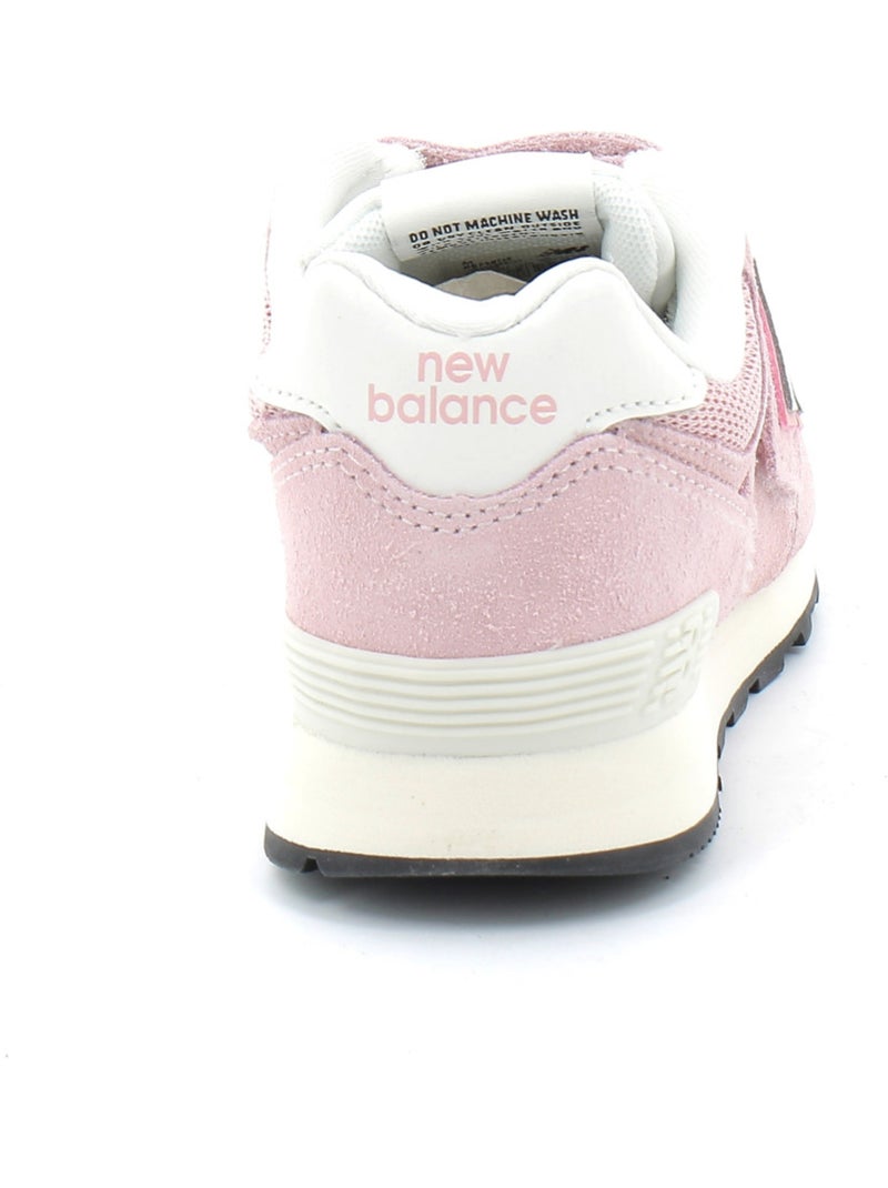 Baskets en cuir et suede new balance Rose - Kiabi
