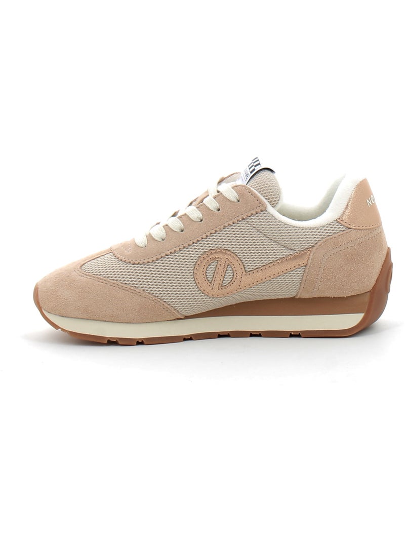 Baskets en Cuir et Suede no Name Beige - Kiabi