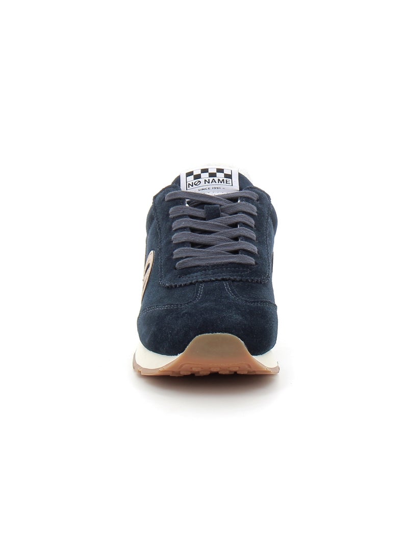 Baskets en Cuir et Suede no Name Bleu - Kiabi