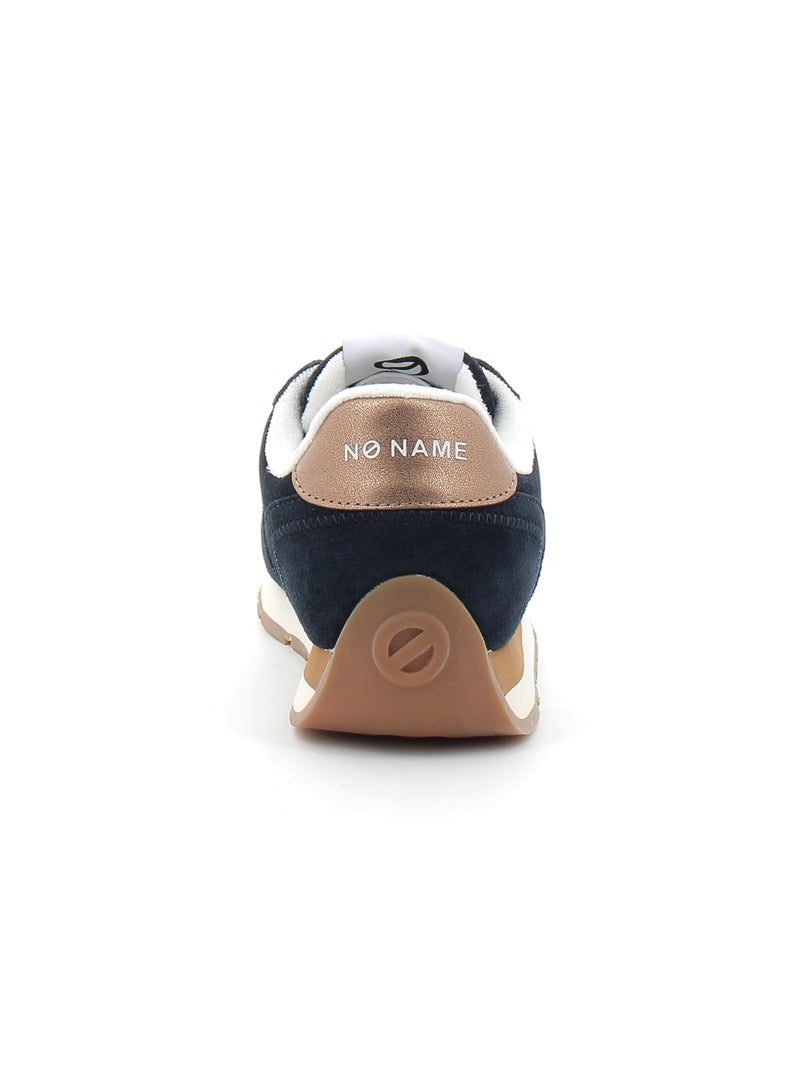 Baskets en Cuir et Suede no Name Bleu - Kiabi