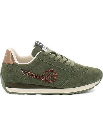 Baskets en cuir et suede no name