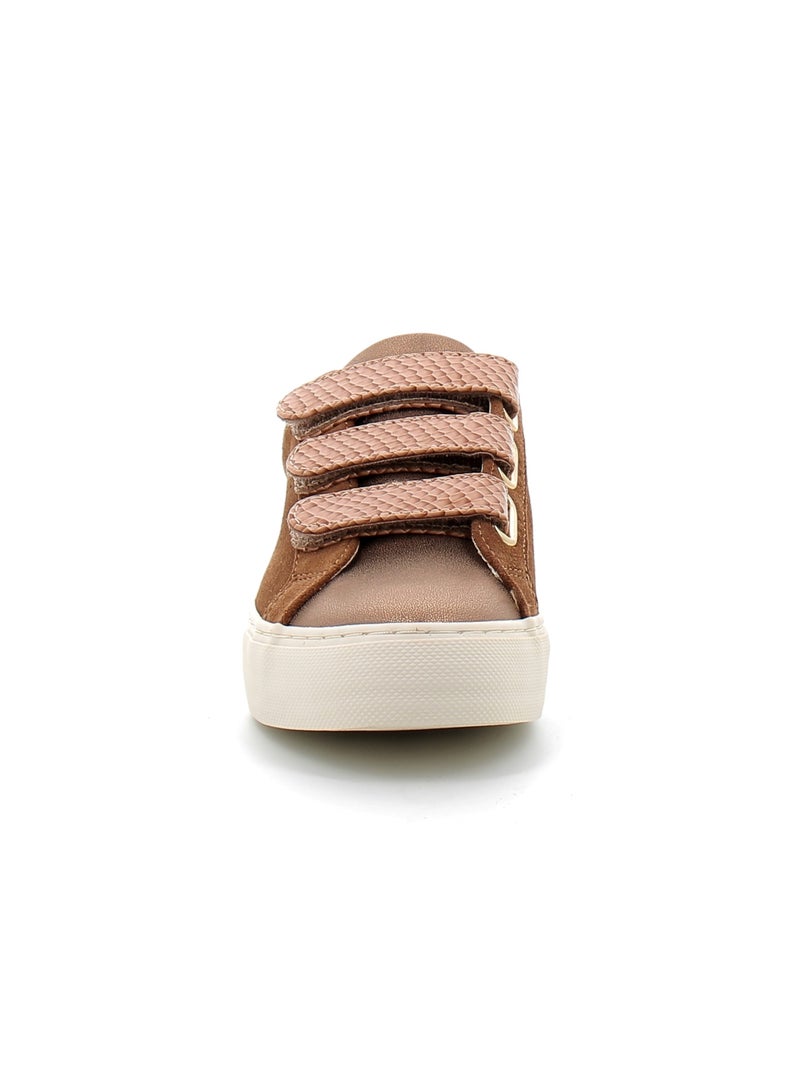 Baskets en Cuir et Suede no Name Marron - Kiabi