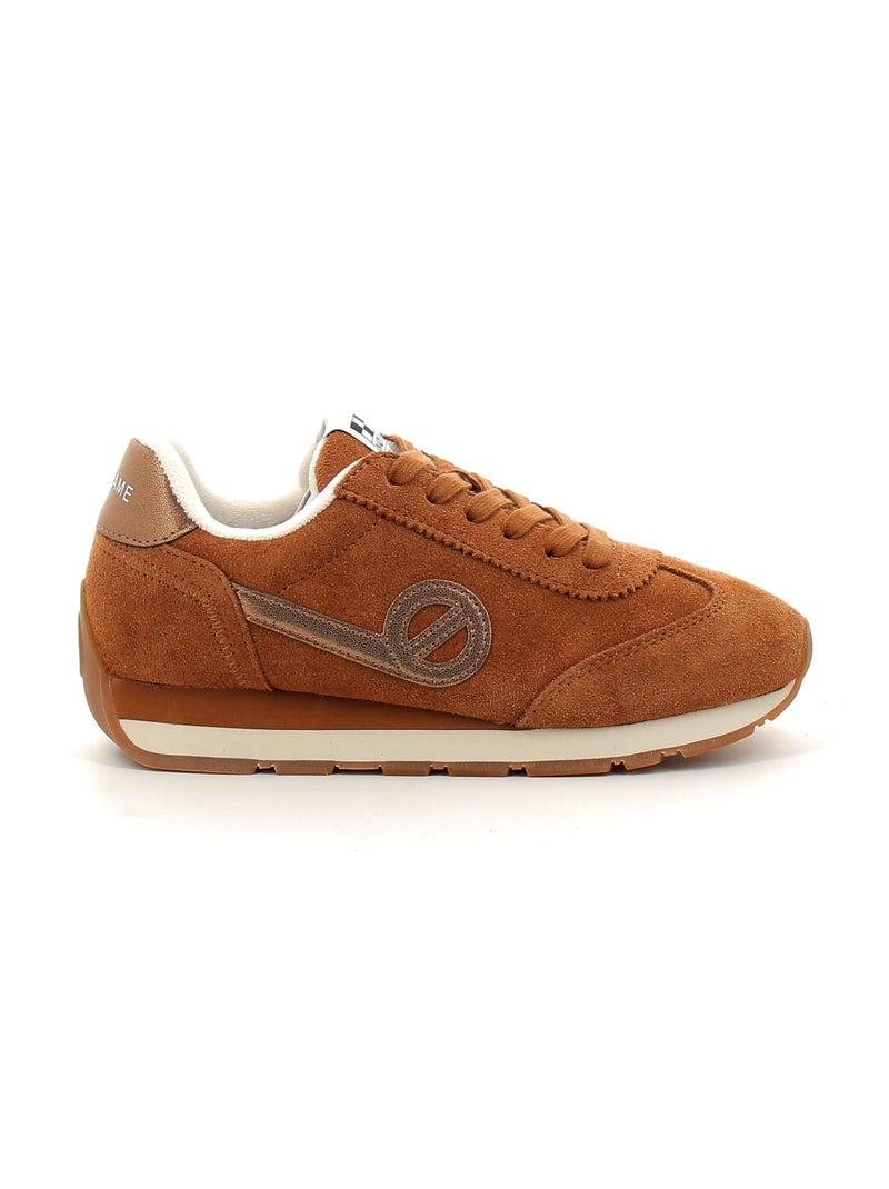 Baskets en Cuir et Suede no Name Marron - Kiabi
