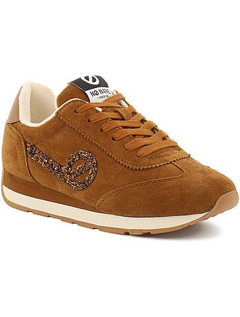 Baskets en cuir et suede no name