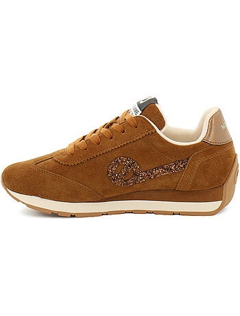 Baskets en cuir et suede no name
