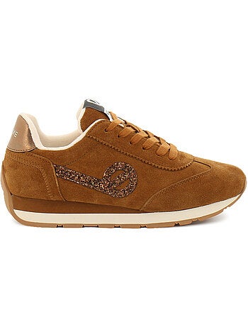 Baskets en cuir et suede no name