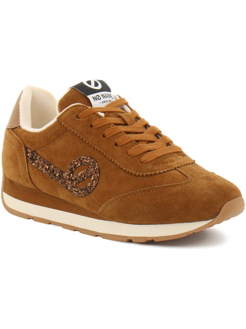 Baskets en cuir et suede no name - Kiabi