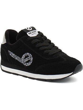 Baskets en cuir et suede no name