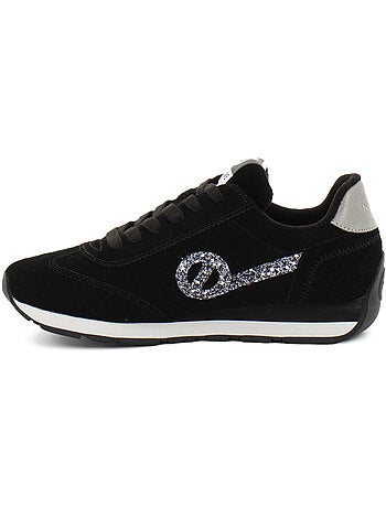 Baskets en cuir et suede no name
