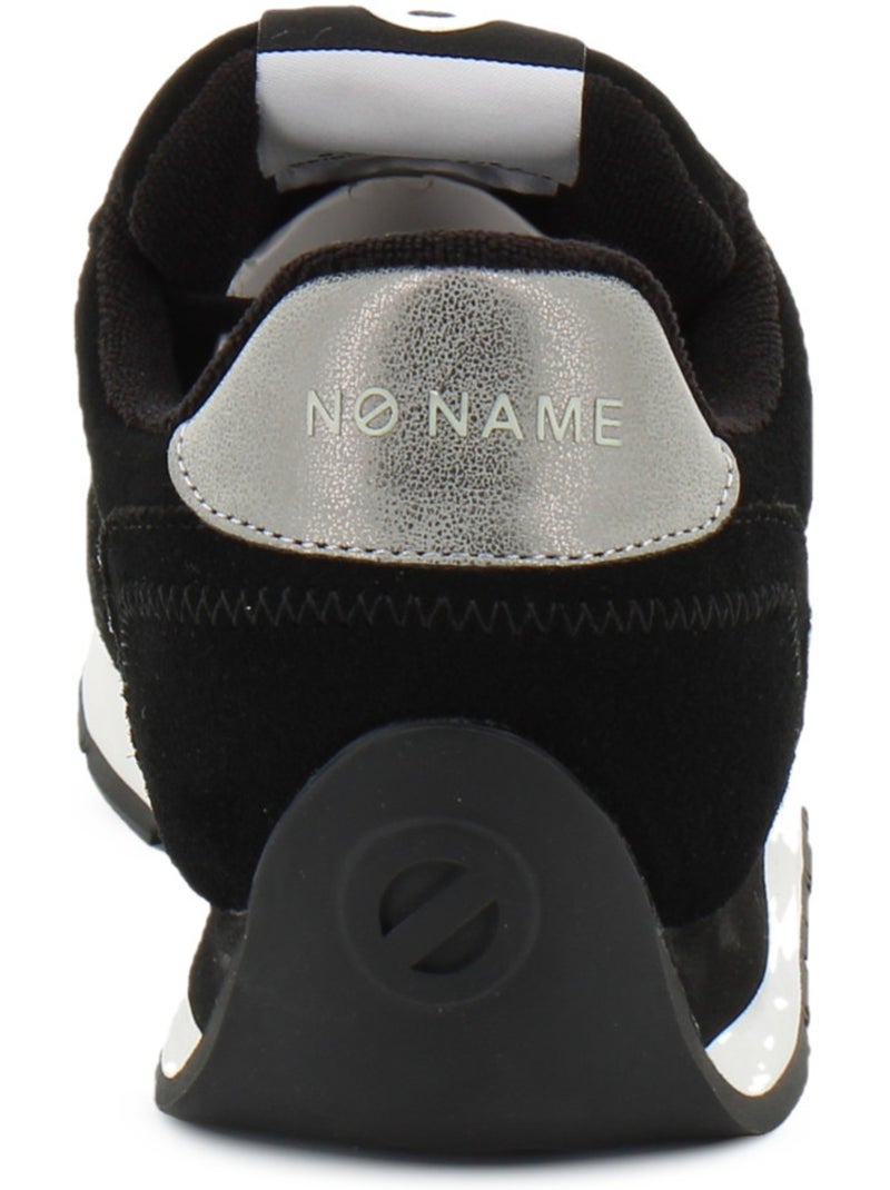 Baskets en cuir et suede no name Noir - Kiabi