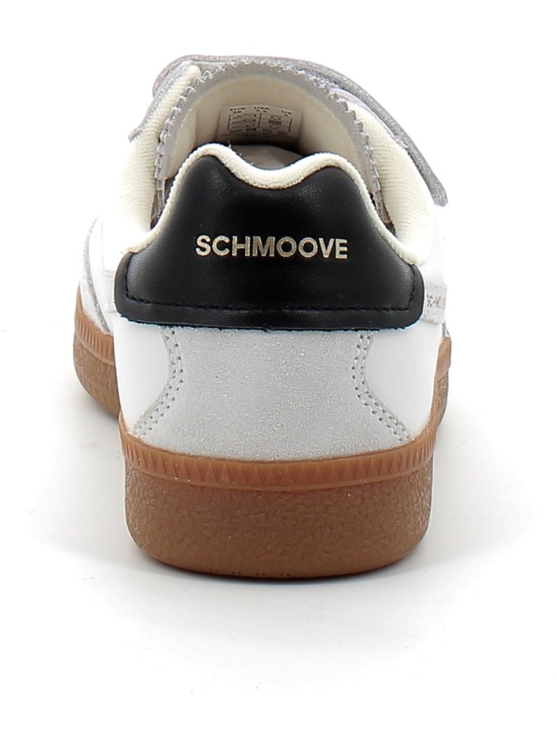 Baskets en Cuir et Suede Schmoove Blanc - Kiabi