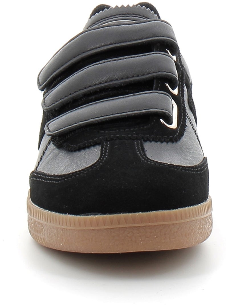 Baskets en Cuir et Suede Schmoove Noir - Kiabi