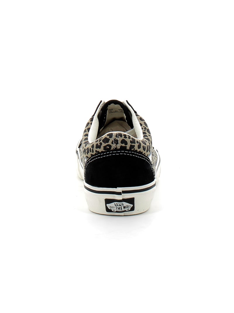 Baskets en Cuir et Suede Vans Noir - Kiabi