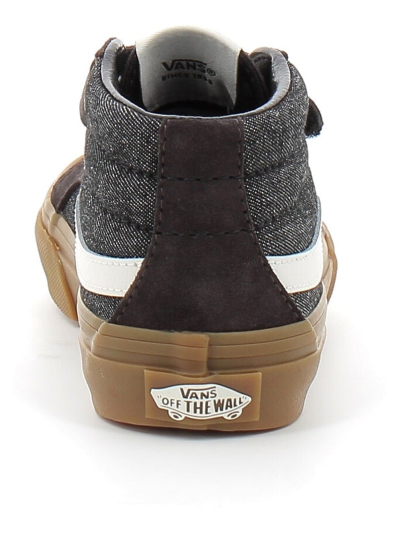 Baskets en Cuir et Suede Vans Noir - Kiabi