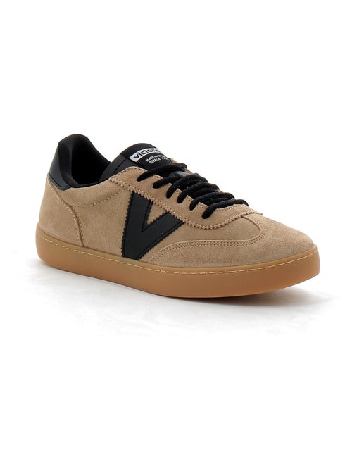 Baskets en Cuir et Suede Victoria. - Kiabi