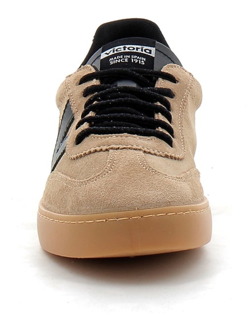 Baskets en Cuir et Suede Victoria. - Kiabi