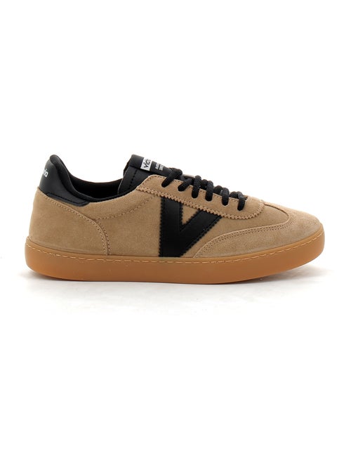 Baskets en Cuir et Suede Victoria. - Kiabi