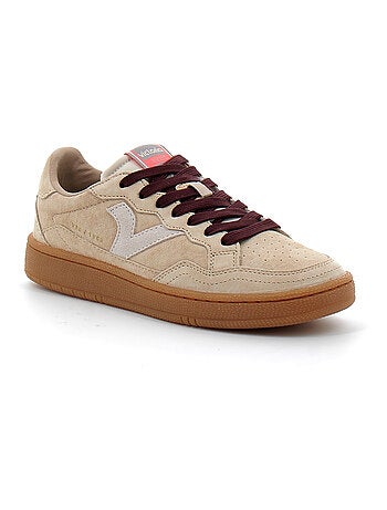 Baskets en Cuir et Suede Victoria.