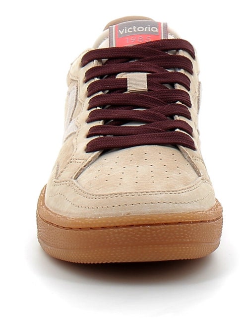 Baskets en Cuir et Suede Victoria. - Kiabi