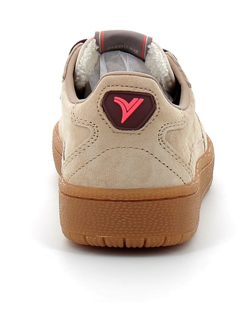 Baskets en Cuir et Suede Victoria. - Kiabi