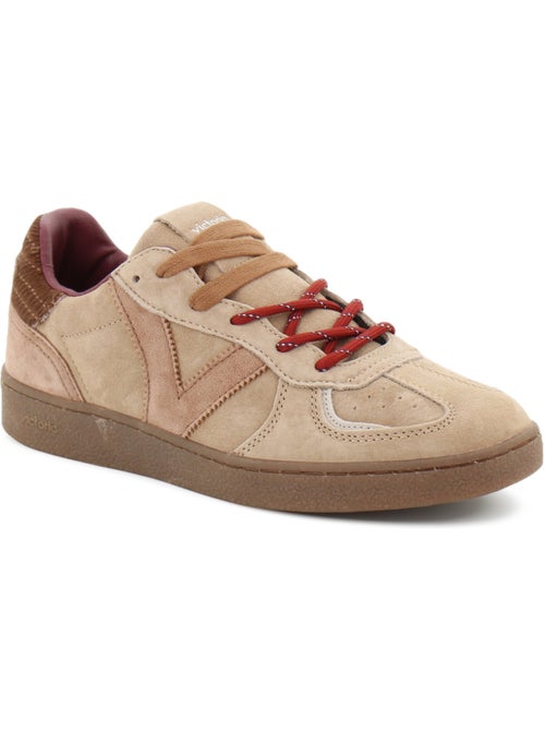 Baskets en cuir et suede victoria. - Kiabi