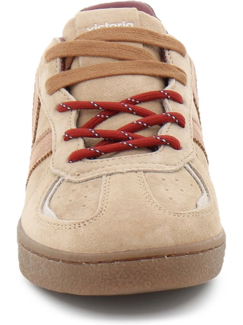 Baskets en cuir et suede victoria. - Kiabi