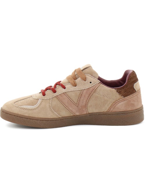 Baskets en cuir et suede victoria. - Kiabi