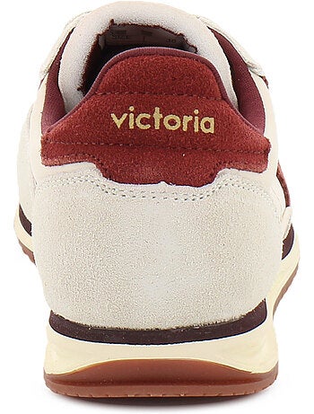 Baskets en cuir et suede victoria.