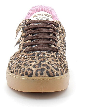 Baskets en Cuir et Suede Victoria.