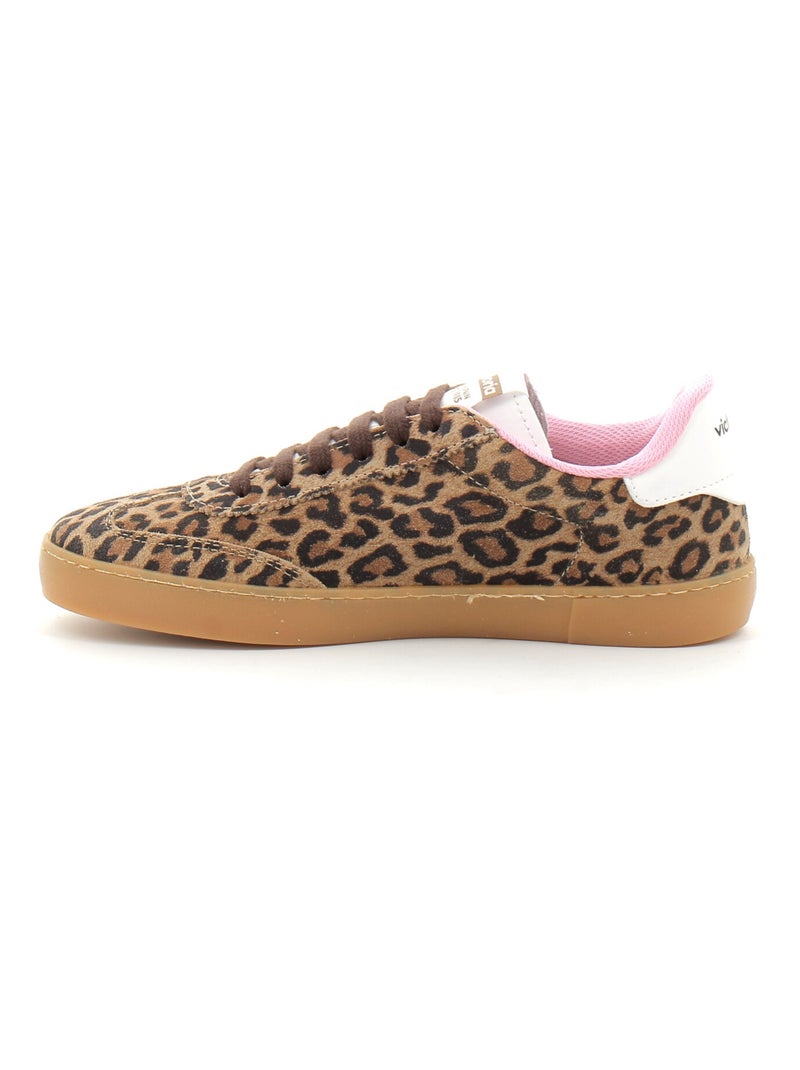 Baskets en Cuir et Suede Victoria. Blanc - Kiabi