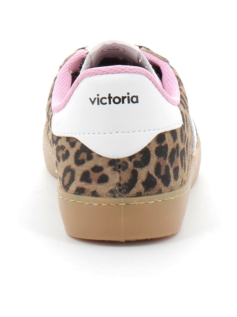 Baskets en Cuir et Suede Victoria. Blanc - Kiabi