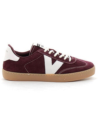 Baskets en Cuir et Suede Victoria.