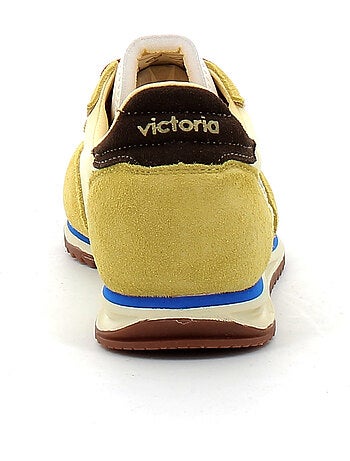 Baskets en Cuir et Suede Victoria.