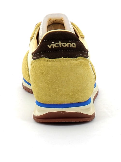 Baskets en Cuir et Suede Victoria. - Kiabi