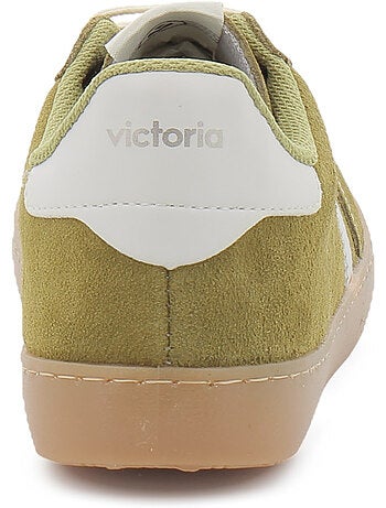 Baskets en cuir et suede victoria.