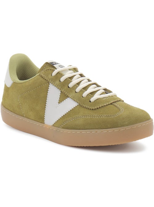 Baskets en cuir et suede victoria. - Kiabi