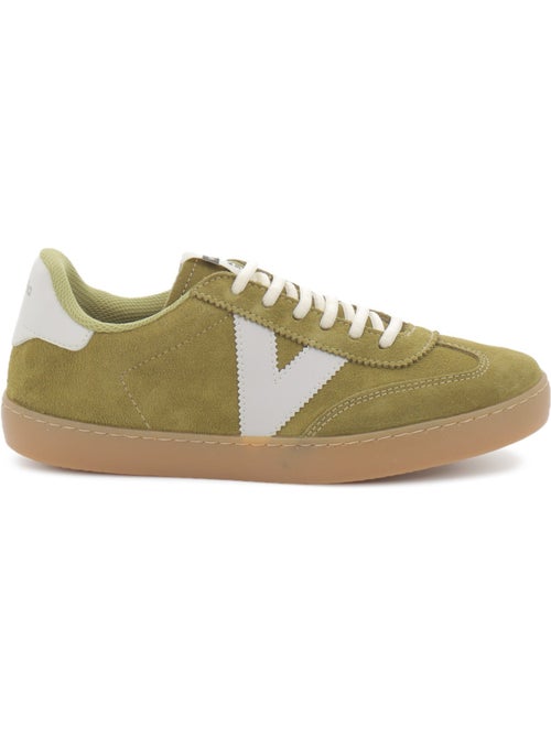 Baskets en cuir et suede victoria. - Kiabi