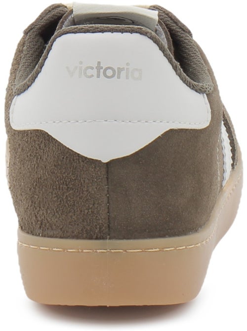 Baskets en cuir et suede victoria. - Kiabi